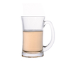 Tasses en verre de silex nordique de vente chaude de 380 ml avec la poignée pour la boisson de bière