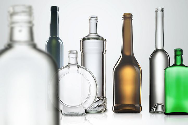 Différents types de bouteilles de verre