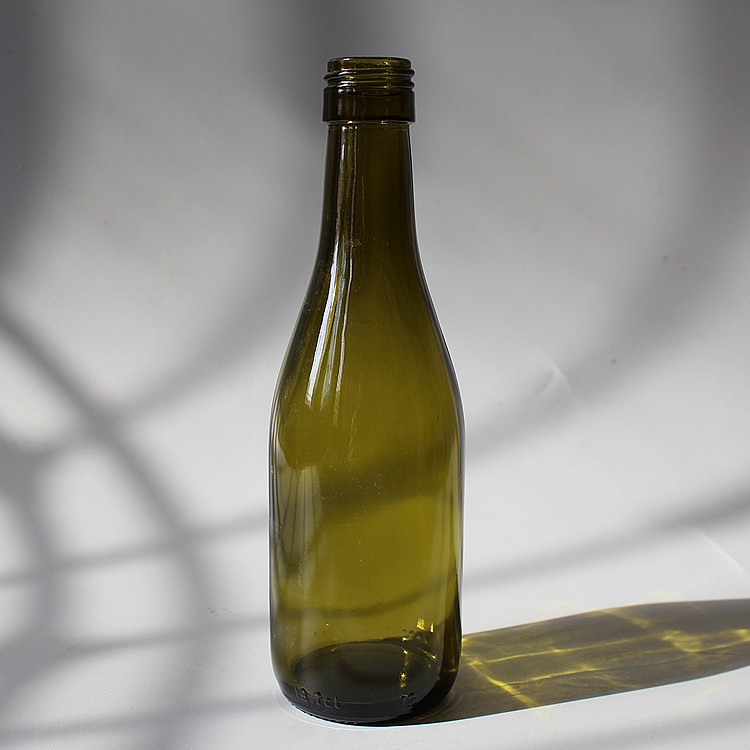 Emballage de boisson de bouteilles de vin de Bourgogne en verre vide de 187 ml
