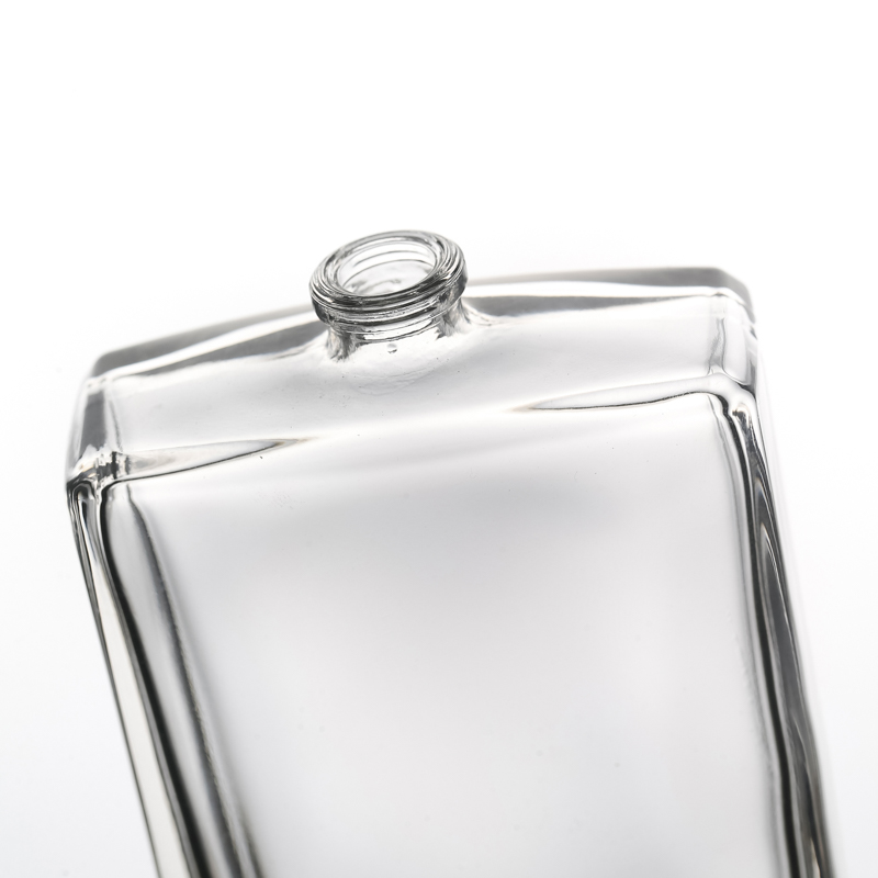 Flacons de parfum en verre carrés de haute qualité de silex populaires de 100 ml