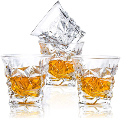 Tasse en verre de vin de luxe en cristal de 250 ml pour le whisky de vodka