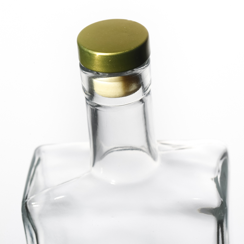 Bouteilles de vin en verre pour liqueur Vodka Whisky 500 ml avec couvercle en liège